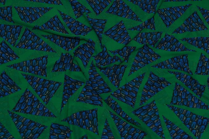 SHATTERED KOLANUT PRINT IN GEORGETTE